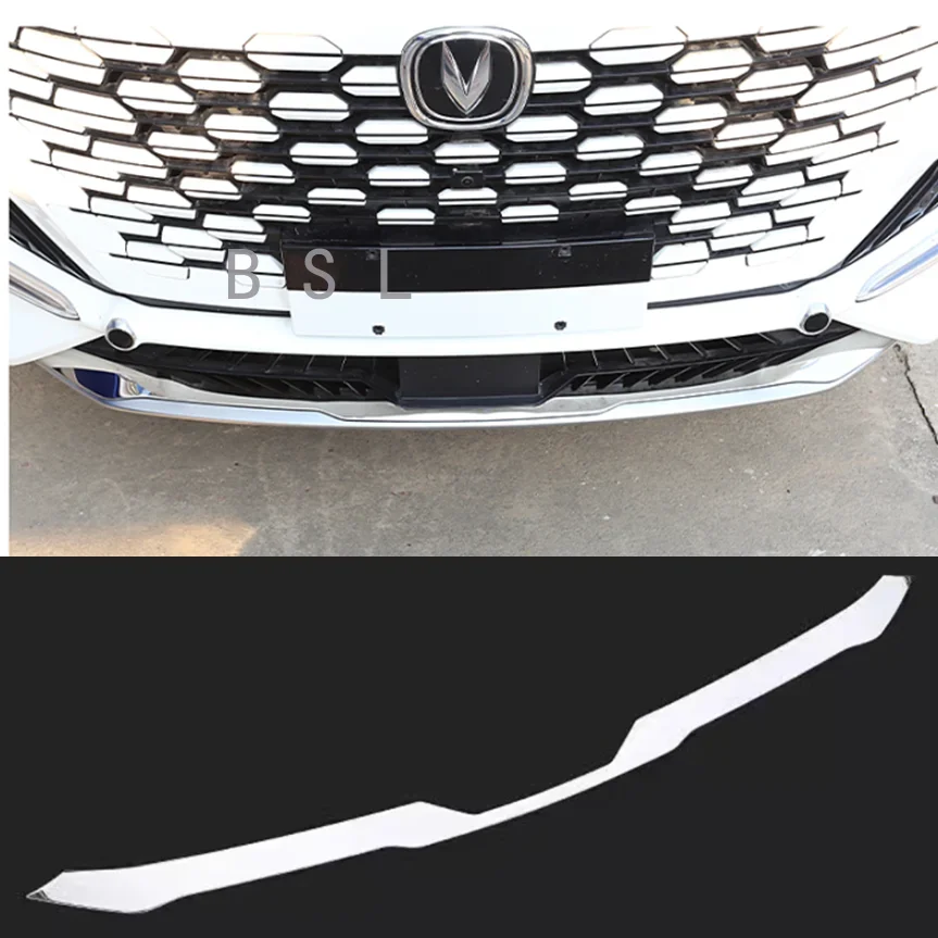 Car Front Bottom Bumper Trim Strip Cover Chrome Garnish Exterior Decoration Parts For Changan Uni-k Unik 2021 2022