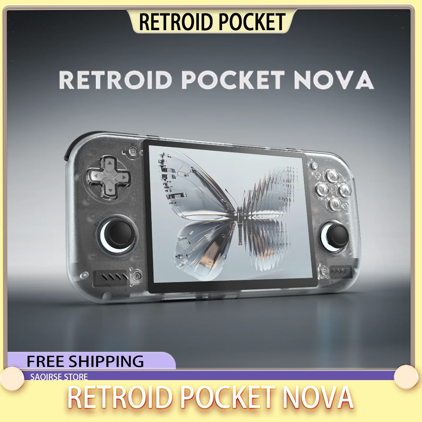 Retroid Pocket Nova Handheld Game Console 4.5Inch 4:3 Oled Full Screen High Performance Android Retro Portable Linux Open Source