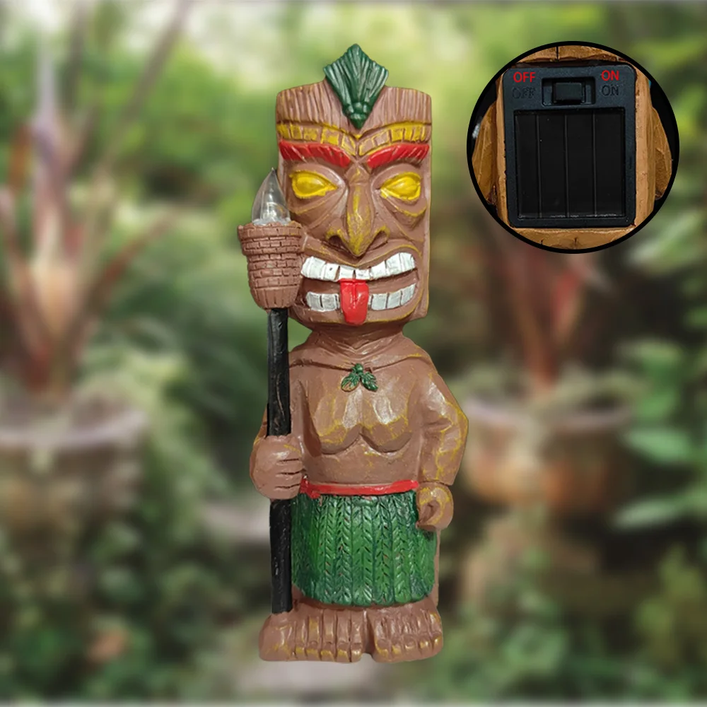 تمثال طوطم عزم دوران شمس مايان ، ديكور ليلي للحديقة الخارجية المنزلية ، زينة حديقة قديمة