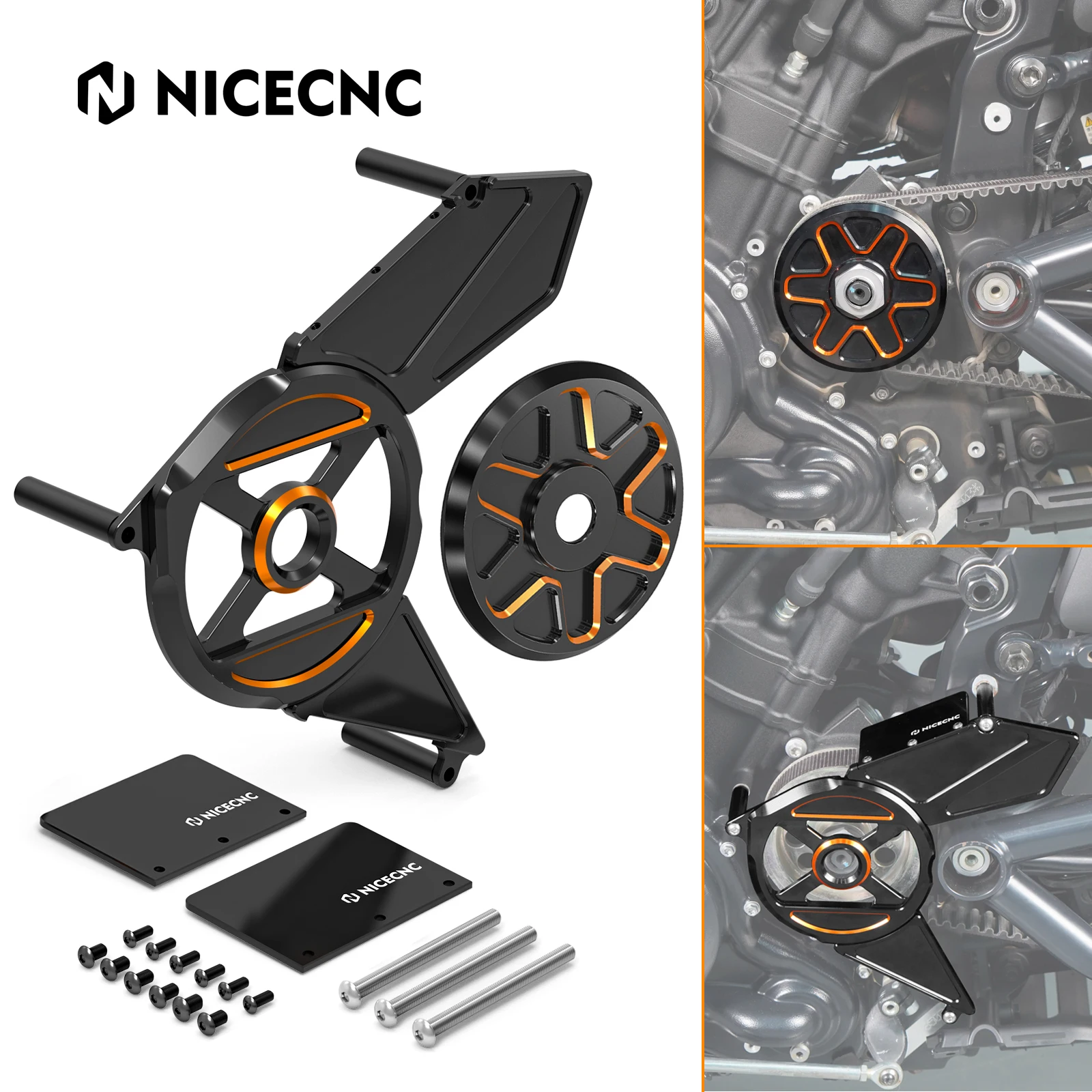 

Front Sprocket Cover/Pulley Cover for Harley Sportster S RH1250S 21-24 Nightster RH975 22-24 Nightster Special RH975S 2023-2024