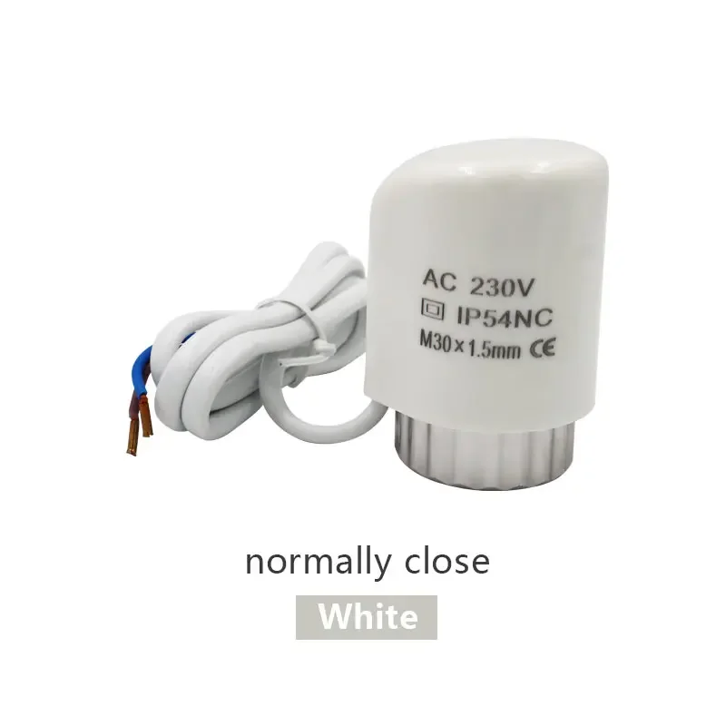 NC Electric Thermal Actuator Valve Head for Thermostat Manifold Underfloor Heating Radiator Normally Opened Closed