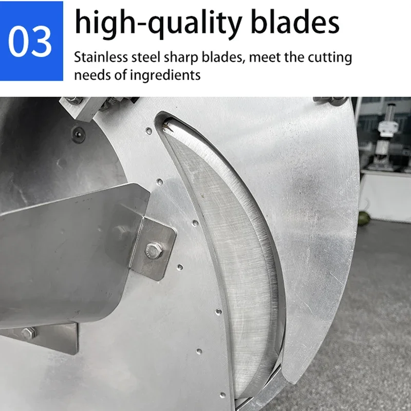 آلة قطع الموز الطويلة المشهورة، آلة تقطيع البطاطس والفجل الصغيرة المصنوعة من الفولاذ المقاوم للصدأ