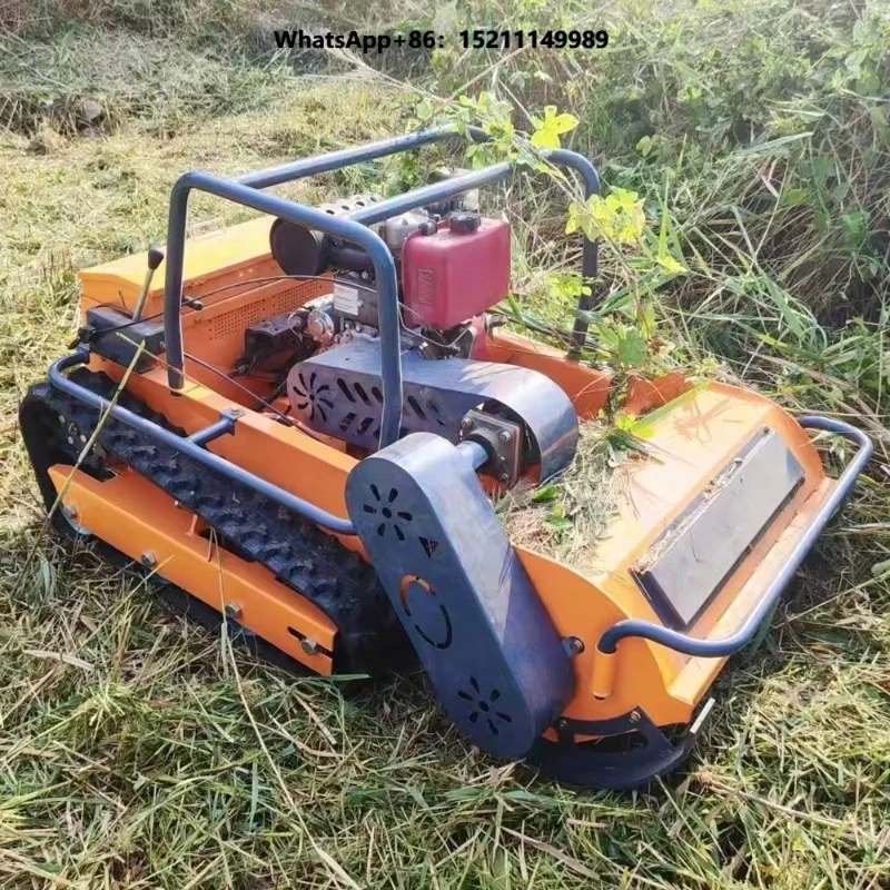 Agricultural Robot  800mm 1000mm 1200mm Zero Turn Robotic Mower Grass Cutter Remote Flail Lawn Mower