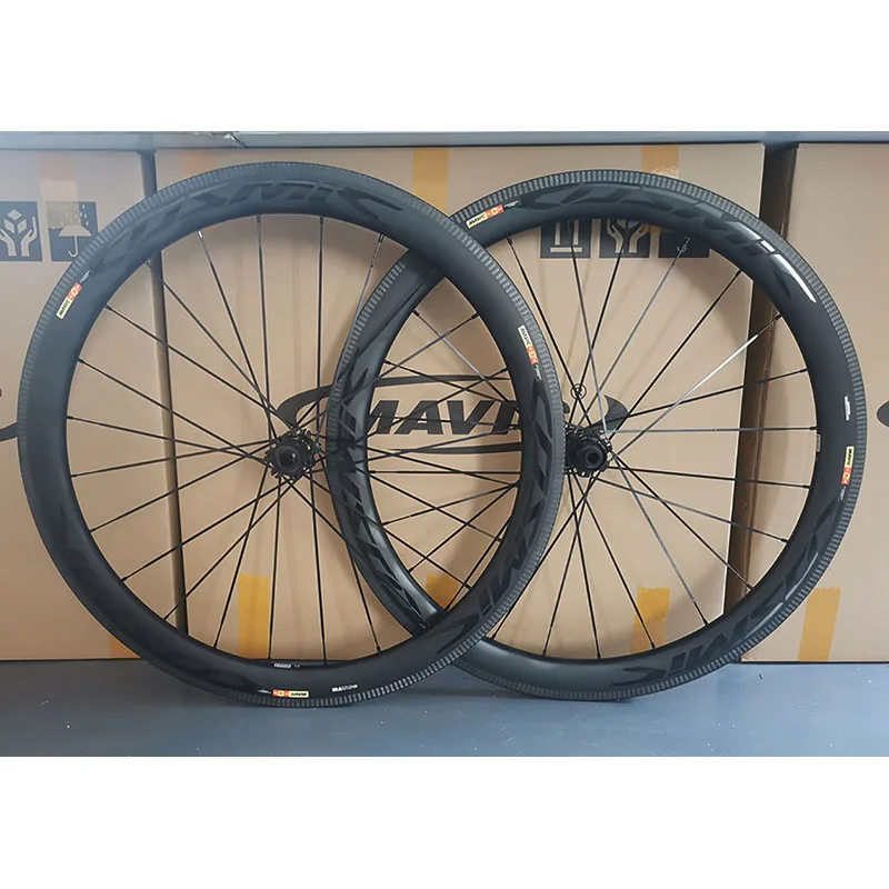 

Carbon Fiber Super Light Disc Brake Road Wheel Set 50MM Carbon Knife Barrel Shaft WheelSet 700C open-tire Bicycle fat ring