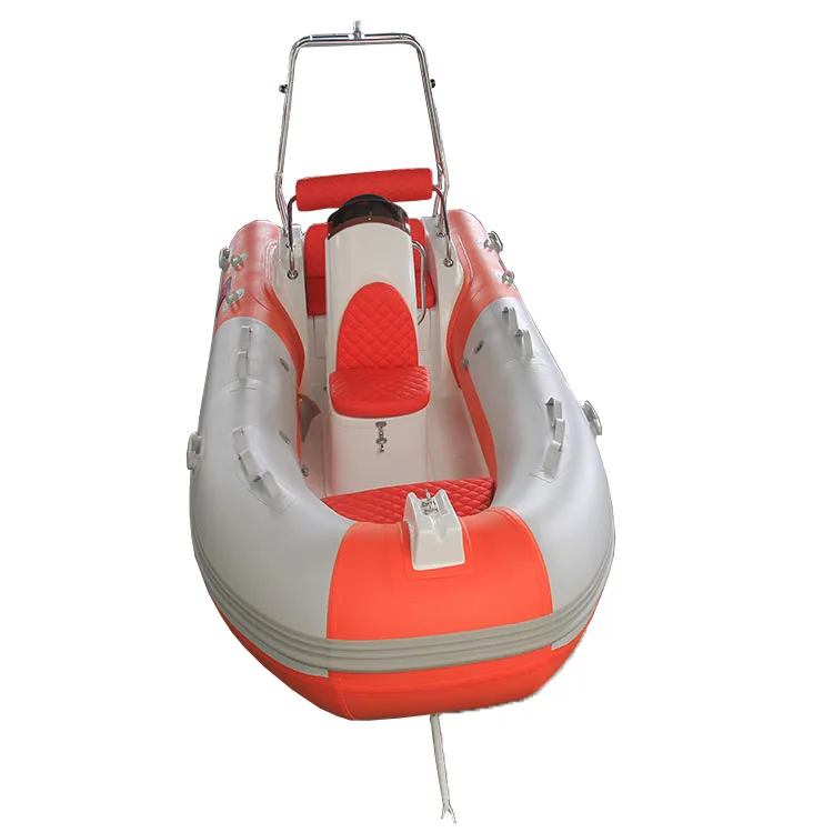 PVC & Hypalon Double Hull Rigid Inflatable ไฟเบอร์กลาสคิงส์ตันอะพอนฮัลล์ซี่โครง 390 เรือหรูหราตกปลาพายเรือการรับรอง CE