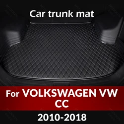 Car Trunk Mat For VOLKSWAGEN VW CC 2010 2011 2012 2013 2014 2015 2016 2017 2018 Custom Car Accessories Auto Interior Decoration