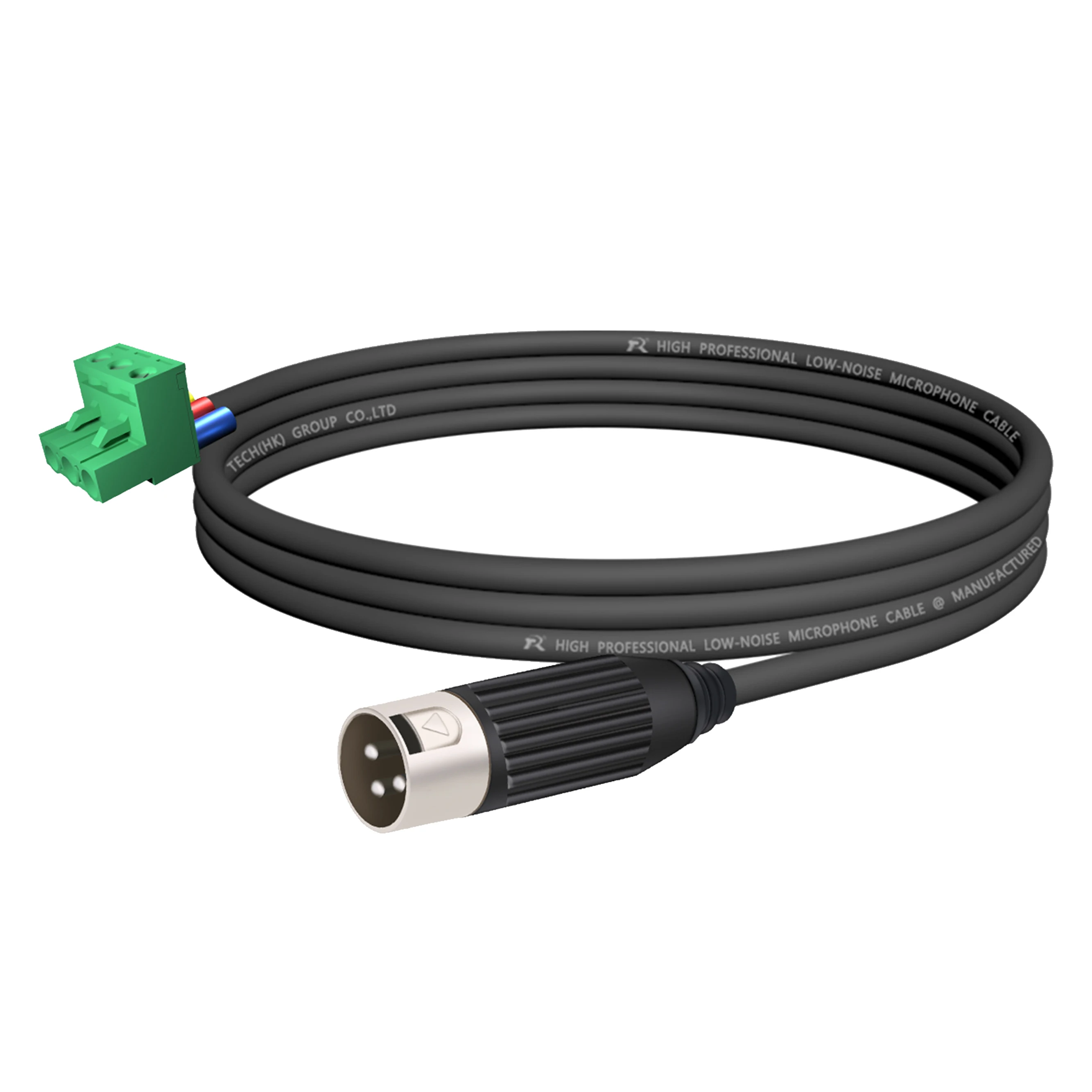 Phoenix-Terminal auf 3P-XLR-Kabel, 5,08 mm 3P steckbares Terminal auf XLR-Buchse-Verbindungskabel, versilberte Nadel, für Mikrofon – Detail 2
