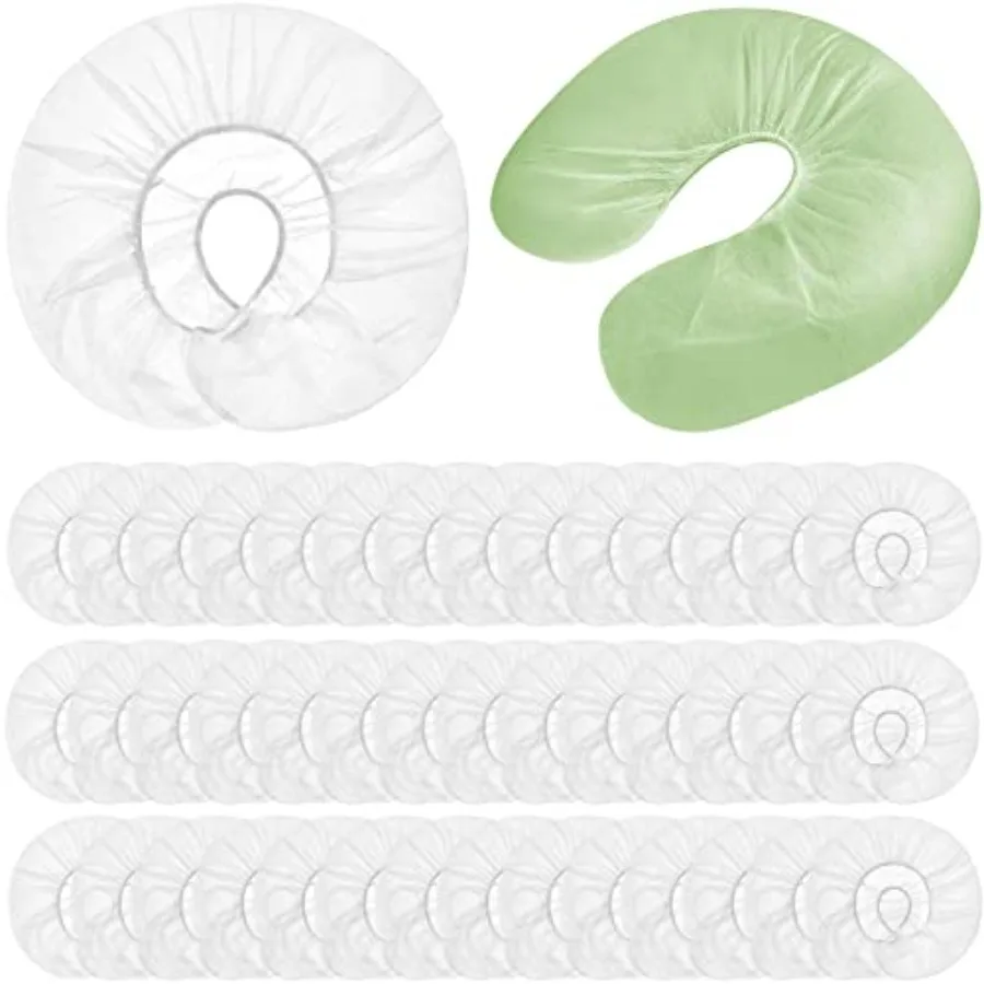 

Pcs Disposable Face Cradle Covers, Soft Fitted Headrest Neck Pillow Covers for Massage Tables, Chairs Beauty Salon Spa