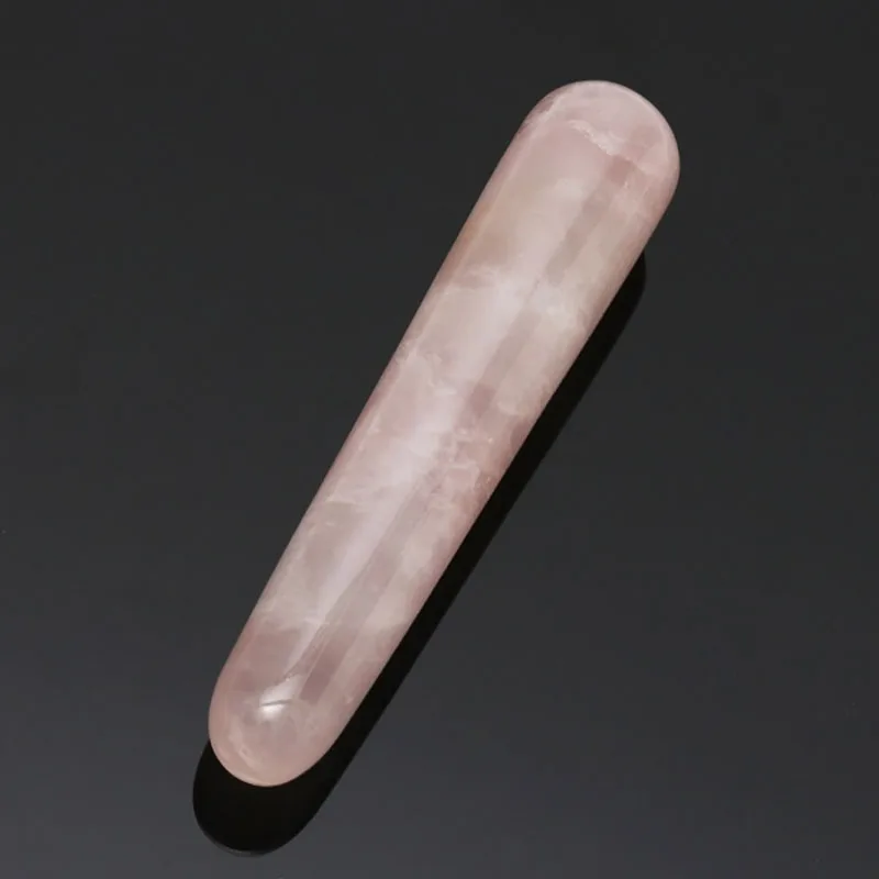 Natural Rose Quartz Crystal Yoni Wands Gemstone Rocks Massage