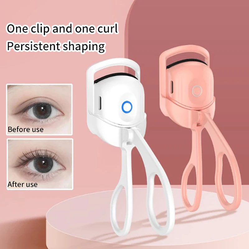 

Electric Heated Eyelash Curler 24 Hours Long Lasting Naturally Eyelashes Electric Heated Eyelash Curler With Flexible Silicone