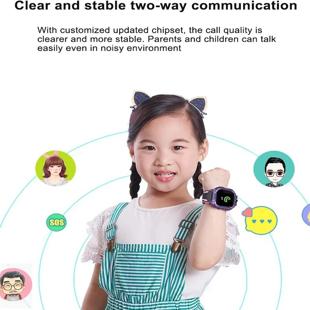 Kids Smart Watch 2023 New Sim Card Smartwatch For Children Sos Call Phone Camera Voice Chat Photo Boy Girl Gift Color Screen Q19