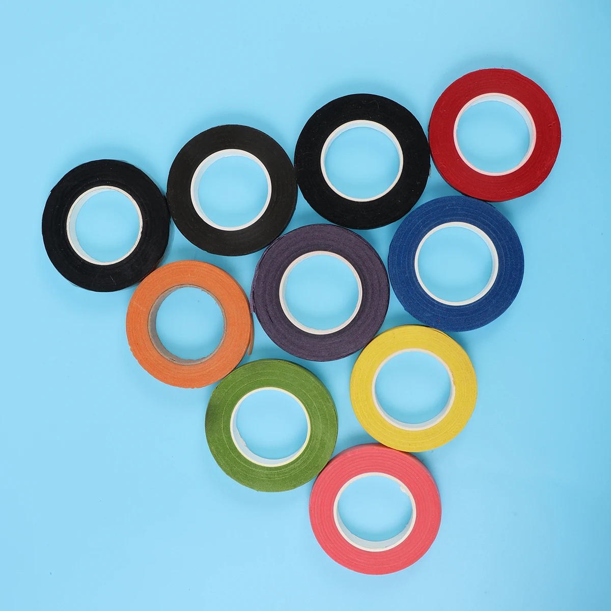 

15 Rolls Colorful Flower Tapes for DIY Craft Green Floral Stem Wrap Artificial Flowers Gift Wrapping Foam Wreath Decorations