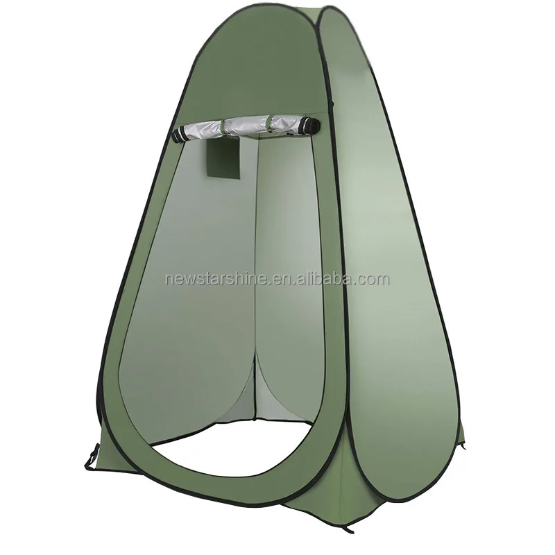 

Portable Lightweight Outdoor Open Locker Room Waterproof Camping Toilet Pop-up Tent with Shower 1 Person Capacity