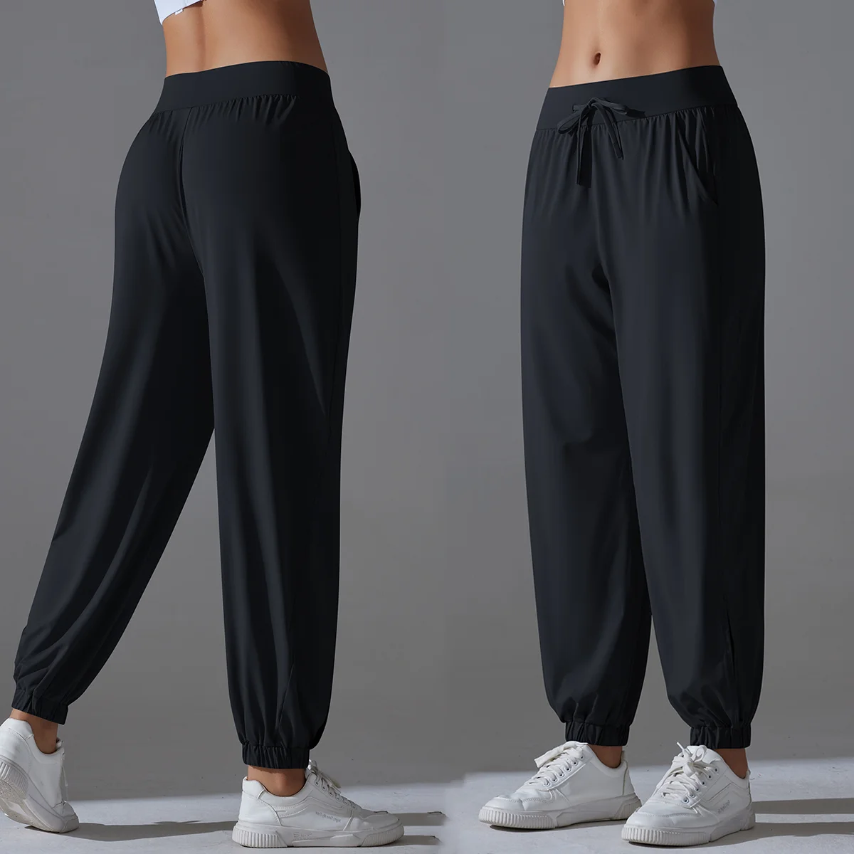 

Брюки Спортивные брюки Широкие брюки Slim Fit Дышащая пряжа Тонкие повседневные брюки Быстросохнущие спортивные штаны