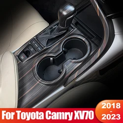 トヨタカムリ70 XV70 2018 2019 2020 2021 2022 2023ハイブリッドアクセサリー車の中央コンソールギアシフトノブパネルカバートリム