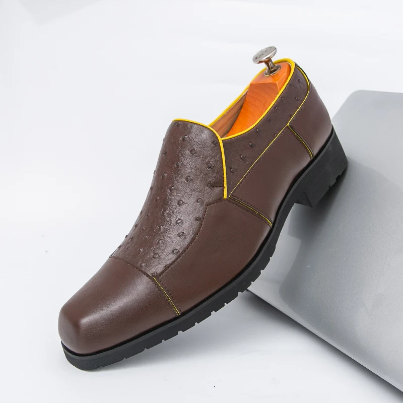 

Men's Leather Casual loafers Shoes wedding Dress Shoes New Big Size Moccasins Shoes Suede shoes High Quality zapatos