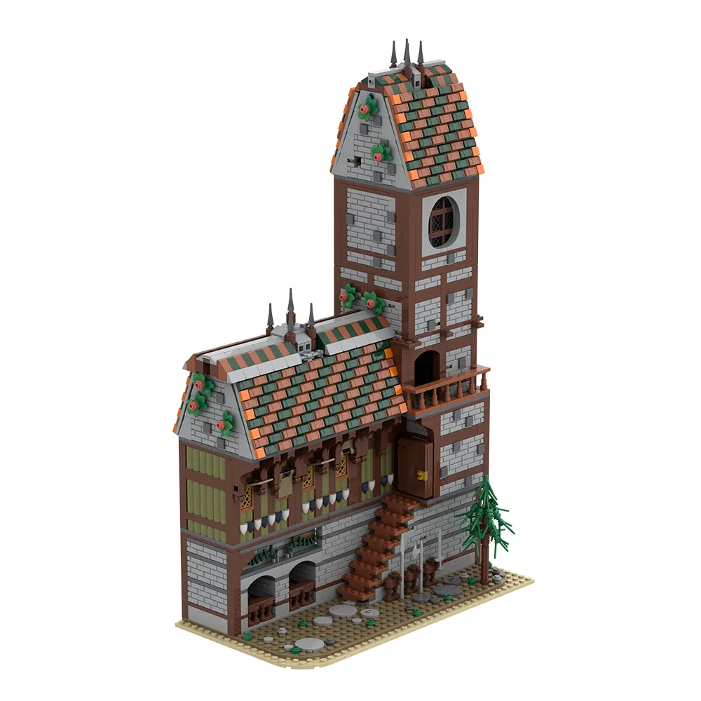 MOC Fantasy Tavern Model Building Blocks Medieval Tavern Architecture Toy Adult Gift Idea