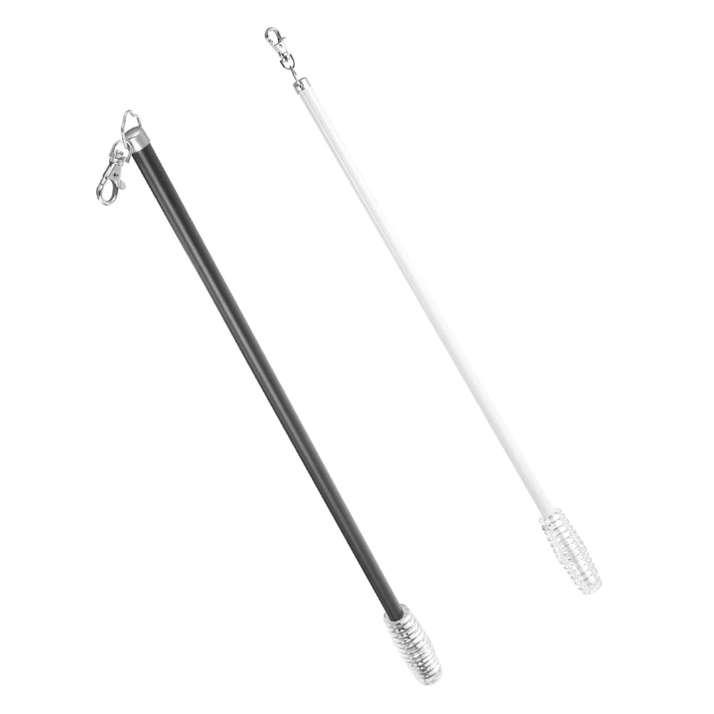 

2pcs Aluminum Alloy Curtain Pull Wand Drapery Pull Rod For Venetian Blinds Smooth Surface Lightweight Long Curtain Wand Easy