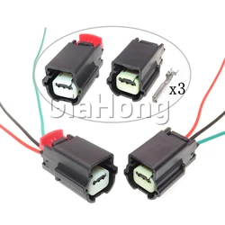 1 Juego de 3 vías de piezas de automóvil 31404-3110 31404-3700 13394368 enchufe de Cable de Radar de marcha atrás para Ford Buick