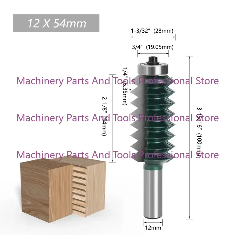 12-handle Multi-tooth Tenon and Woodworking Milling Cutter Line Knife Slotting