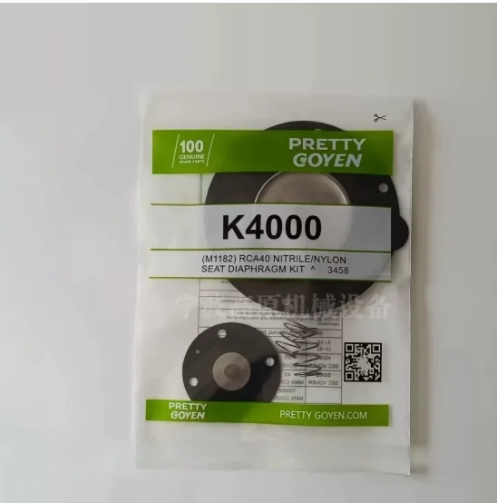 High Sealing Oil Resistant Pulse Valve Diaphragm Repair Kit K4000 For 1-1/2 Inch Dust Collector Valve Maintenance