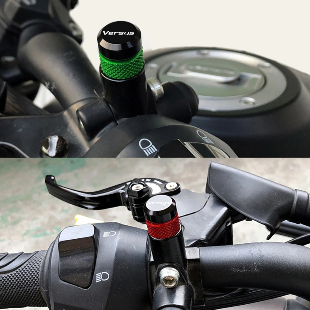 Mototcycle Accessories CNC Mirror Hole Plug Screws Bolts Cover Caps for Kawasaki Versys 650 1000 X300 2008 - 2019 2023 2022 2021