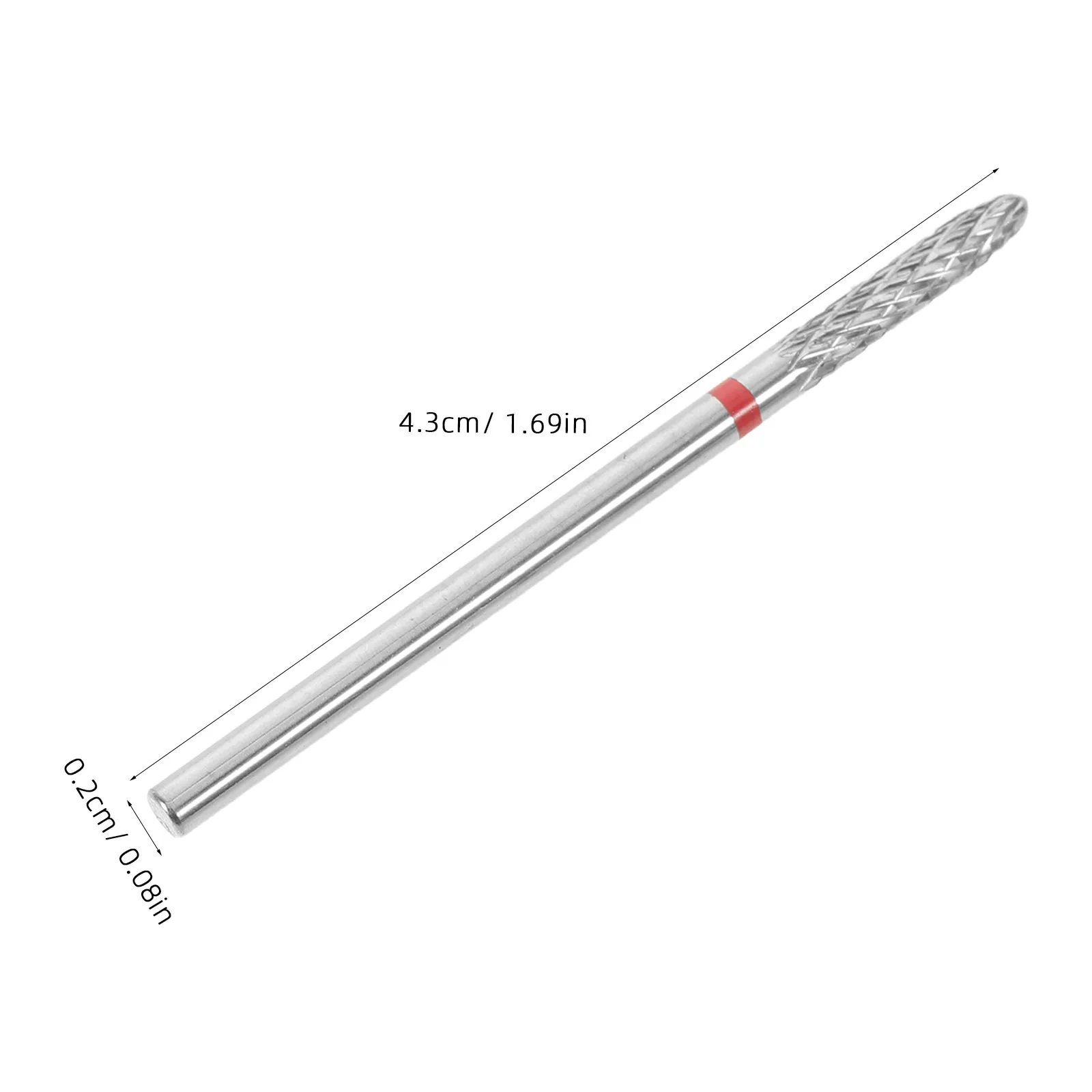 3Pcs Stainless Steel Nail Drill Bits High Efficiency Cone Shape Nail Grinding Polishing Bit for Manicure Pedicure Gel Removal