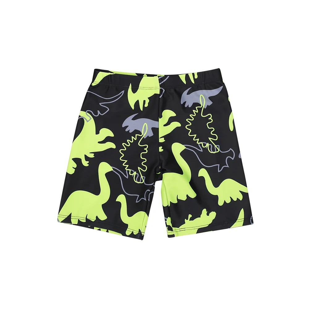 Children Boy Swimsuit Swimwear Suit 3Pcs Sunscreen Prevention Dinosaur Printing Long Sleeves Shorts Caps Swimwear Quick Drying