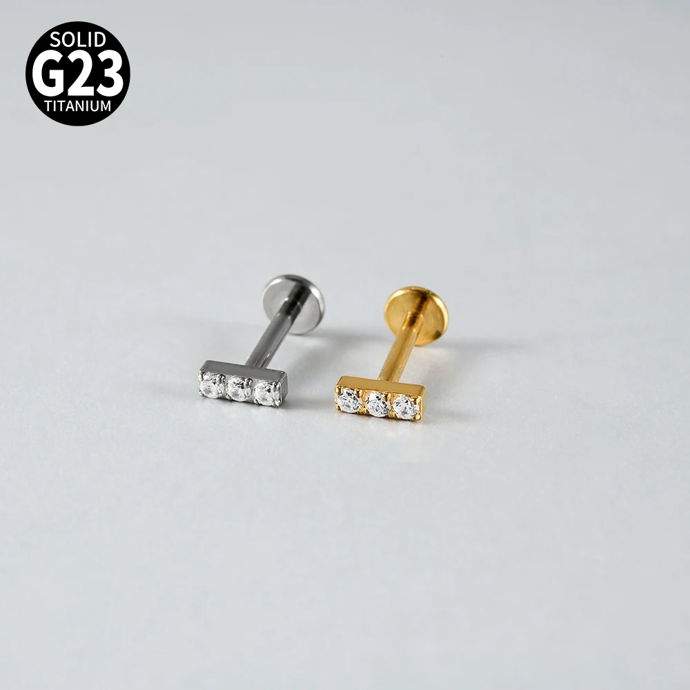 1 Stück Halbmond-Ohrring mit vielen Zirkonia-Steinen, 16G G23 Implantat-Titan, CZ-Pavé, flache Rückseite, für Knorpel, Tragus, Conch, Rook – Detail 5