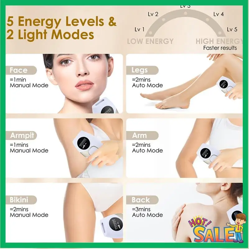 

A53T IPL Домашнее устройство для удаления волос Устройство для безболезненной эпиляции всего тела Подходит для линии бикини, подмышек, ног, рук Вилка европейского стандарта