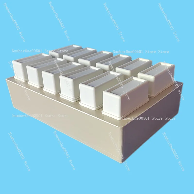 Plastic Dyeing Cylinder, Dyeing Rack 24 Pieces Plastic Slide Combined Dyeing Cylinder, Antigen Repair Box