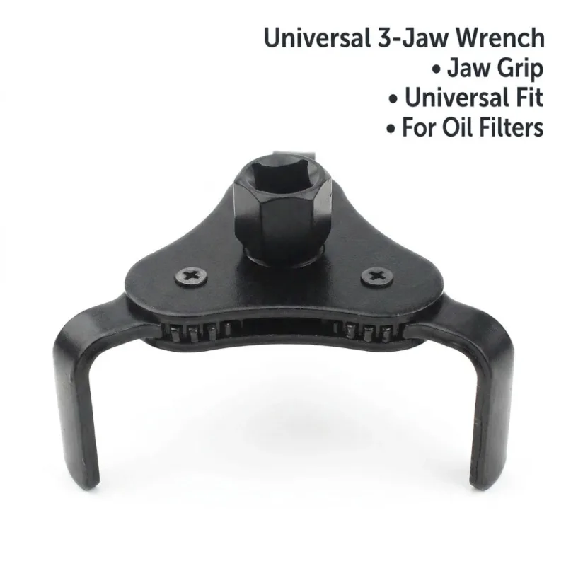 New Universal Flat Three Claw Oil Grid Disassembly Tool for Automobiles Three Filter Wrench Filter