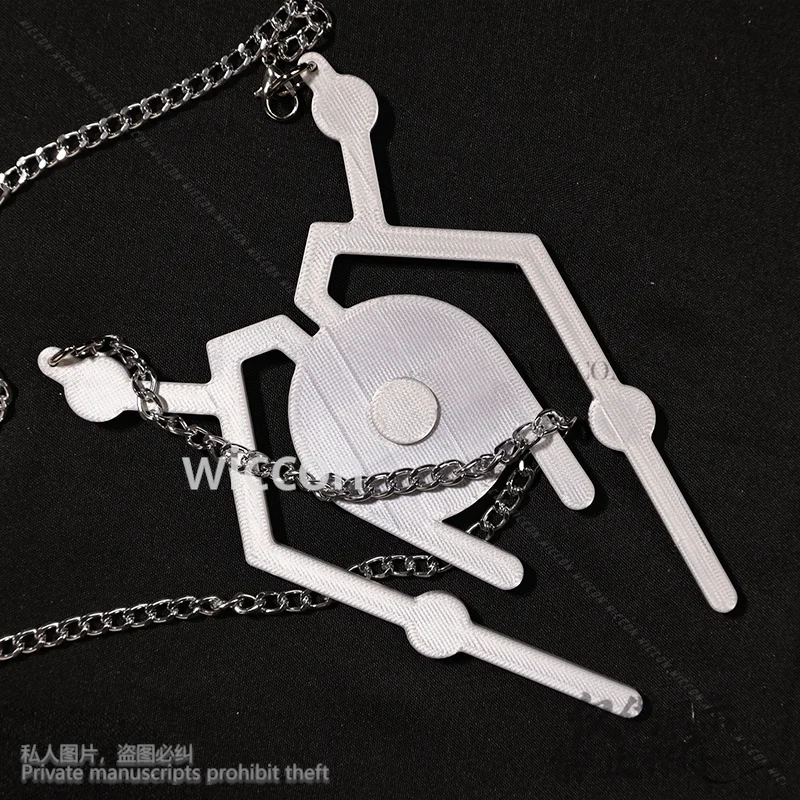 أنيمي الغريبة المرحلة تأثيري حتى الأداء ثلاثية الأبعاد حمض البوليلاكتيك قلادة مستديرة 7 وميض ذهب هالوين هدايا عيد الميلاد مخصصة