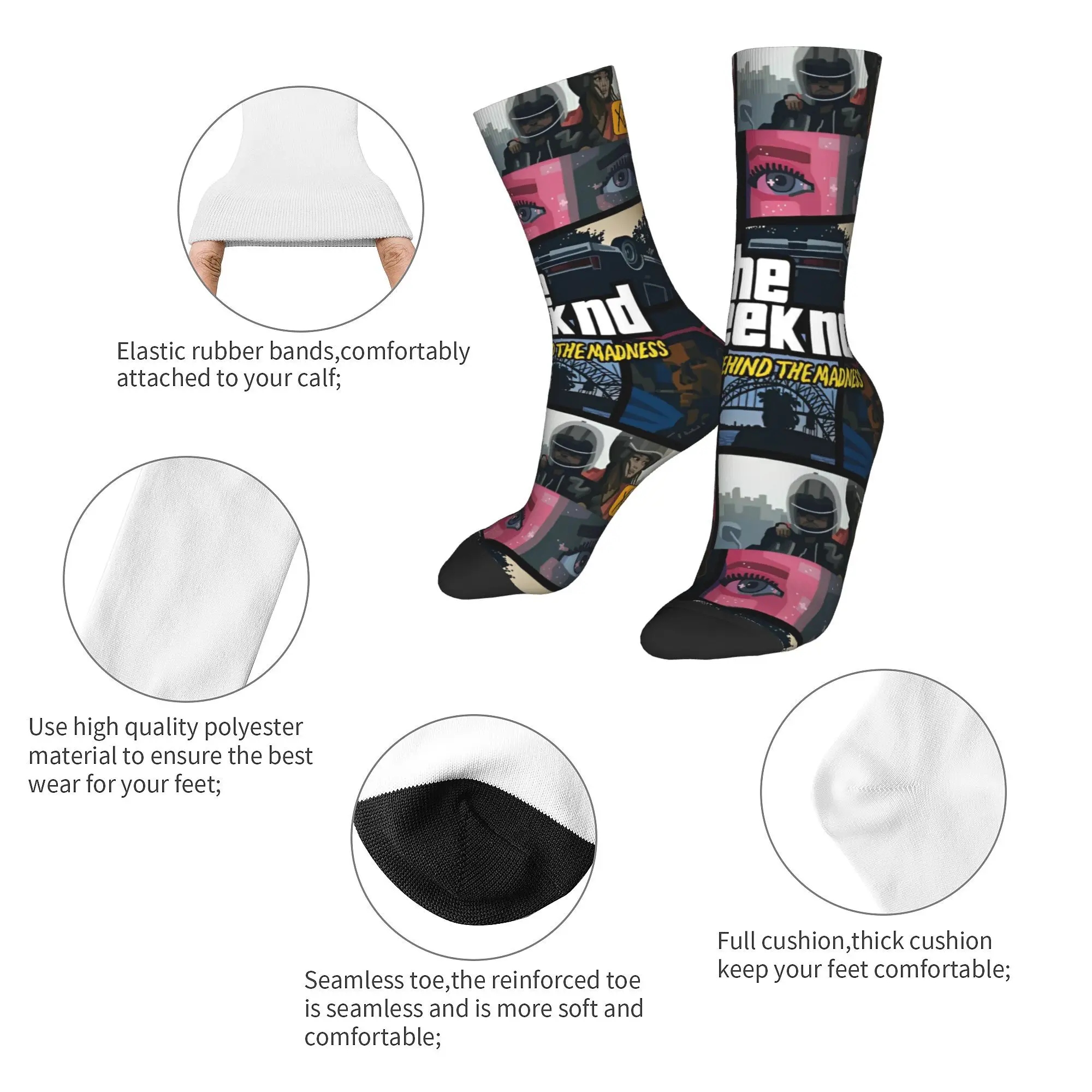 XO the weekend music tour 2024 Socks for Women Men Merch All Season  Comfortable Long Socks Non-slip