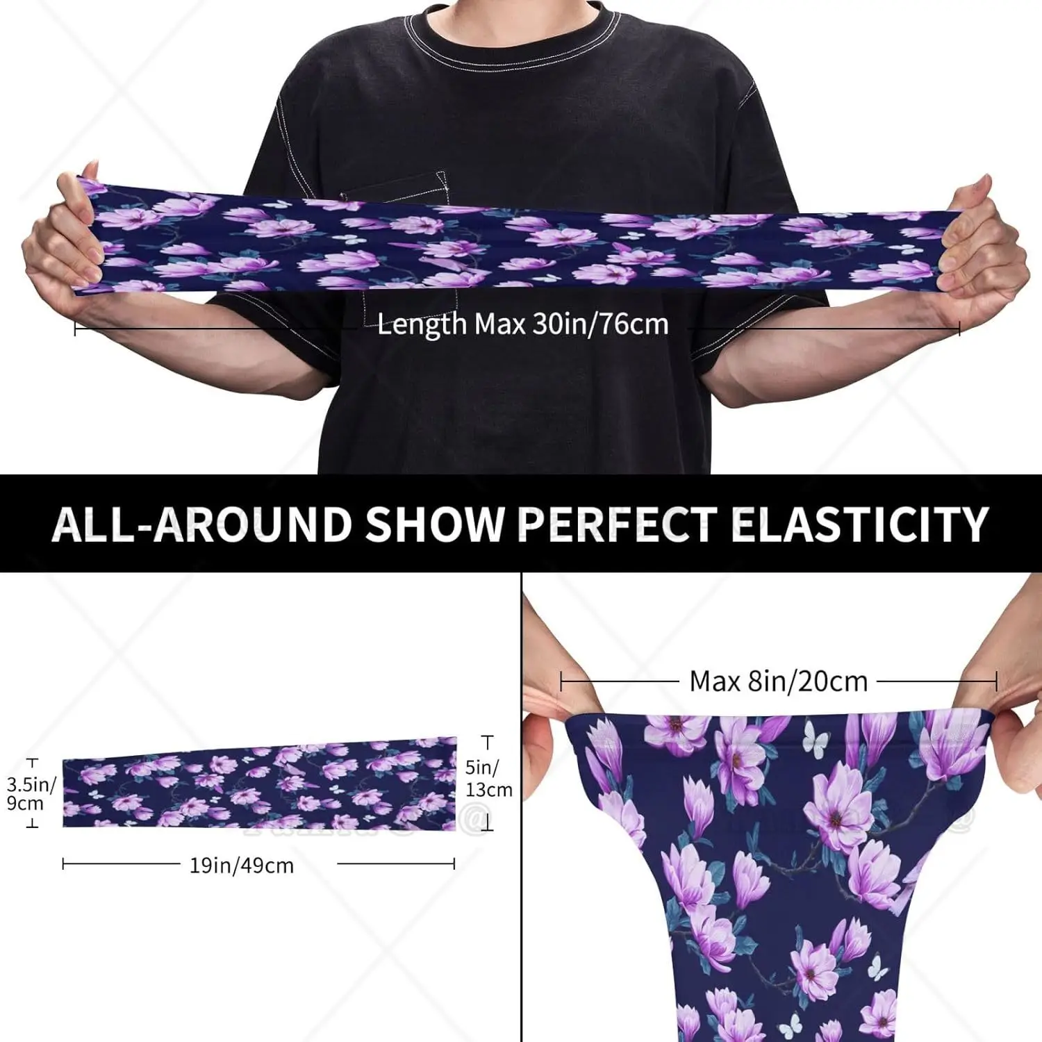 Cherry Blossoms Flower Pattern Unisex Protection Sleeves Arm Sports Cooling Sleeves Arm Covers For Men Women