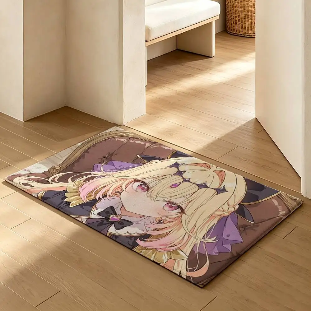 CUTE M-Moria Luruka Star Detective Precure  Soft Absorbent Decorative Floor Mat for Bathroom Entryway Living Room
