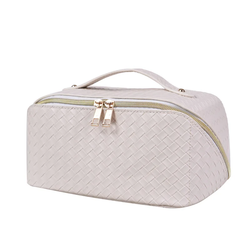 

Makeup Organizer Female Toiletry Bags Large Travel Cosmetic Bag for Women Leather High-capacity Cosmetic Case Storage Pouch