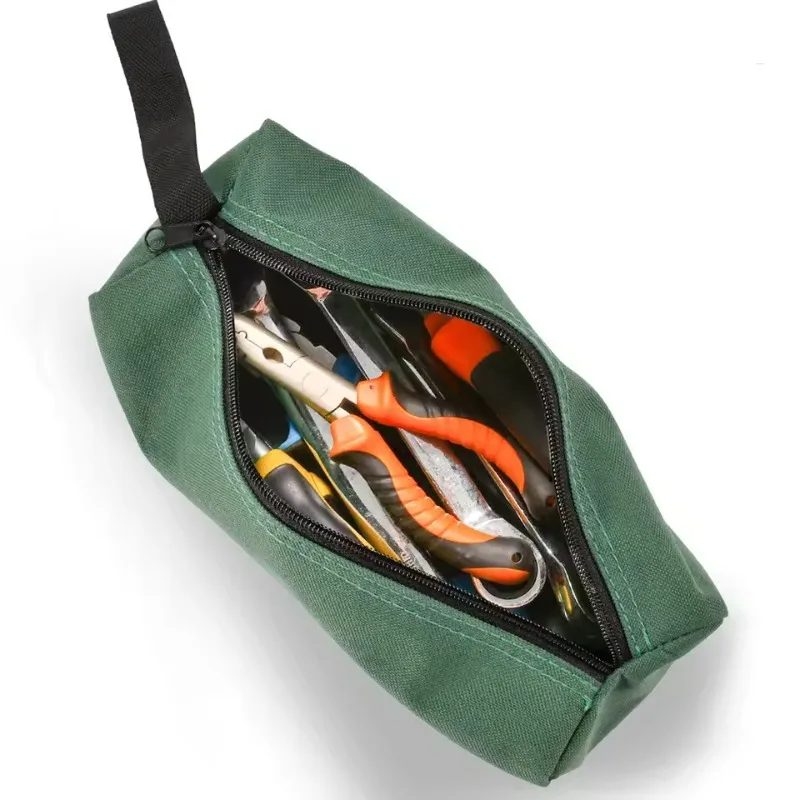 Borsa per attrezzi manuali Borsa per attrezzi piccola in tela Oxford Viti Chiodi Punta da trapano Borsa per organizer per parti metalliche Custodia portatile con cerniera
