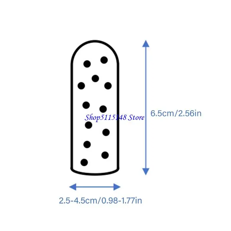 F3MA厚い快適な快適なノンズスリップワークフィンガーカバー通気性のある綿素材と柔軟な弾性バンドでガードスリーブ