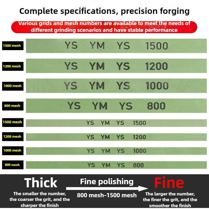 미세 연마 오일스톤 스트립, 비취 및 옥 몰드, 초미세 모래 미니 양면 오일스톤 스트립