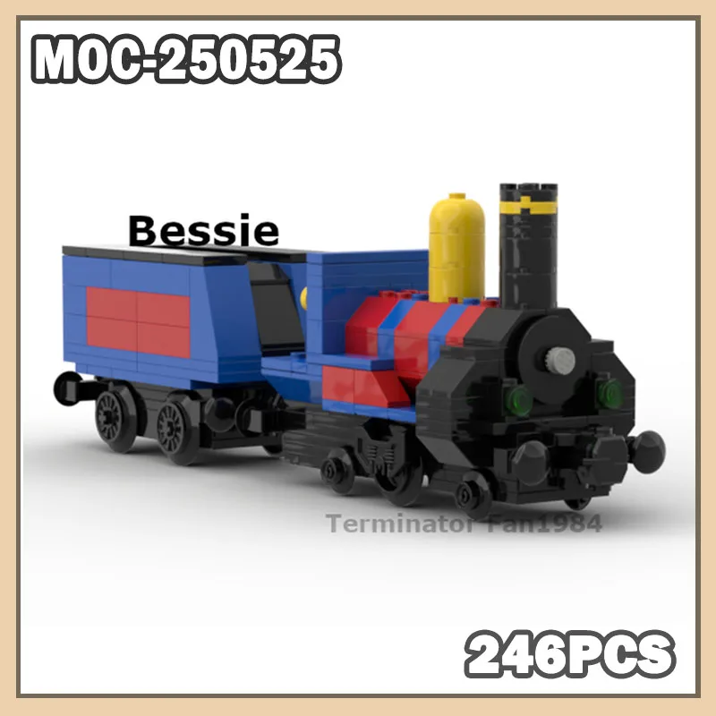 

Конструктор MOC-250525 Серия «Поезд»: Модель Бесси, развивающая головоломка для мальчиков, набор для сборки из мелких деталей, 246 элементов