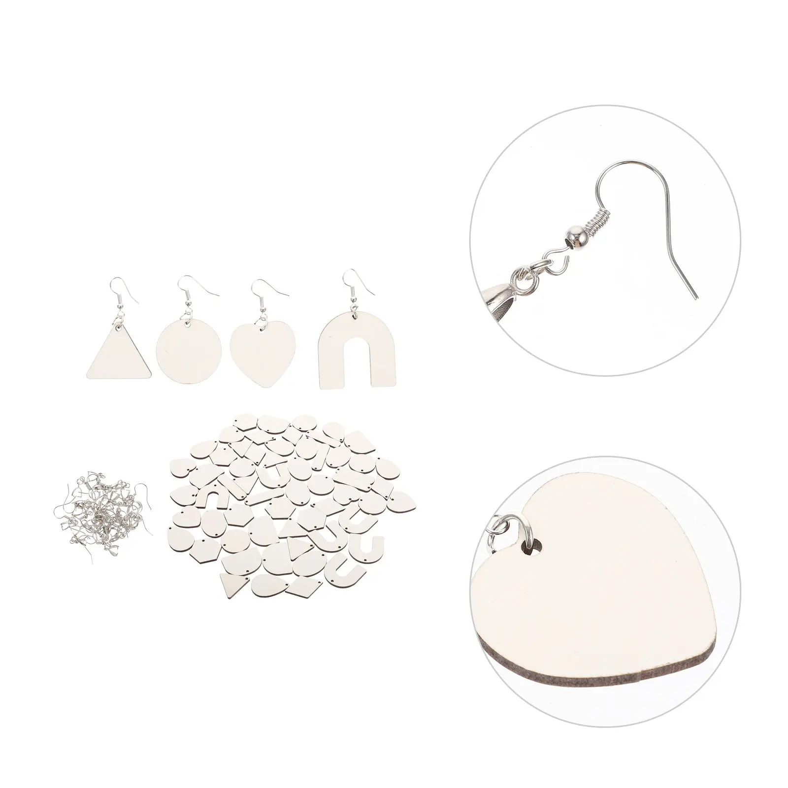 

Набор заготовок для сублимационных серег: материалы для самостоятельного изготовления, декоративные крючки для серег ручной работы, заготовки для росписи, принадлежности для создания украшений