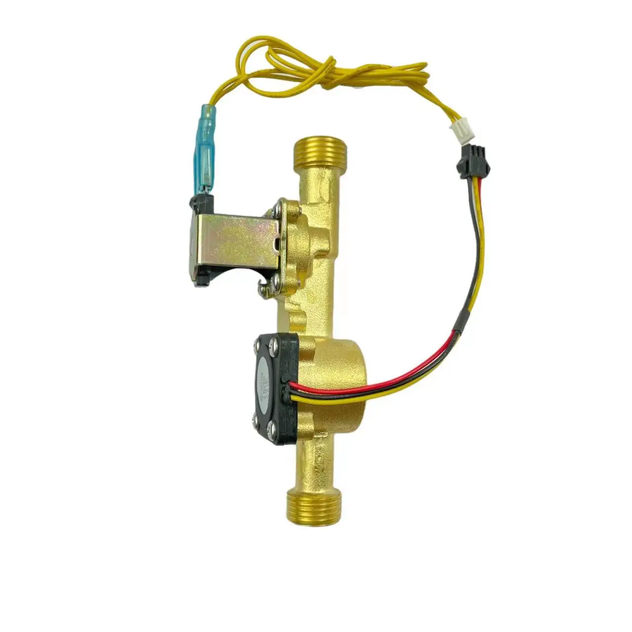 

USC-HS21TX BSP G1/2" DN15mm Turbine Hall Water Flow Sensor 1-30L/min Digital Flowmeter with Solenoid Valve Zhongjiang iSentrol