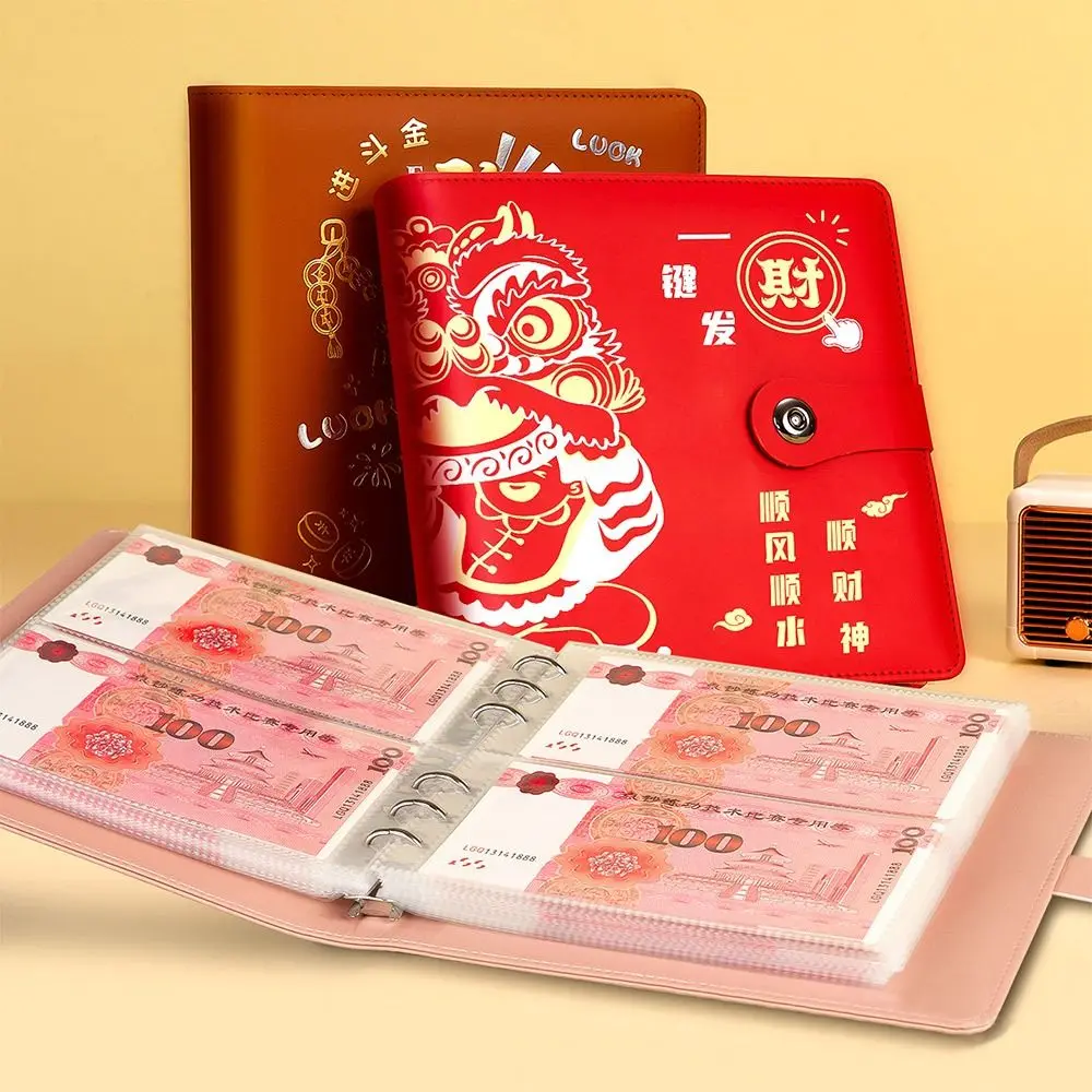 Get Rich Overnight 100 Envelopes Money Saving Challenge PU Save Money Savings Binder Waterproof Reusable