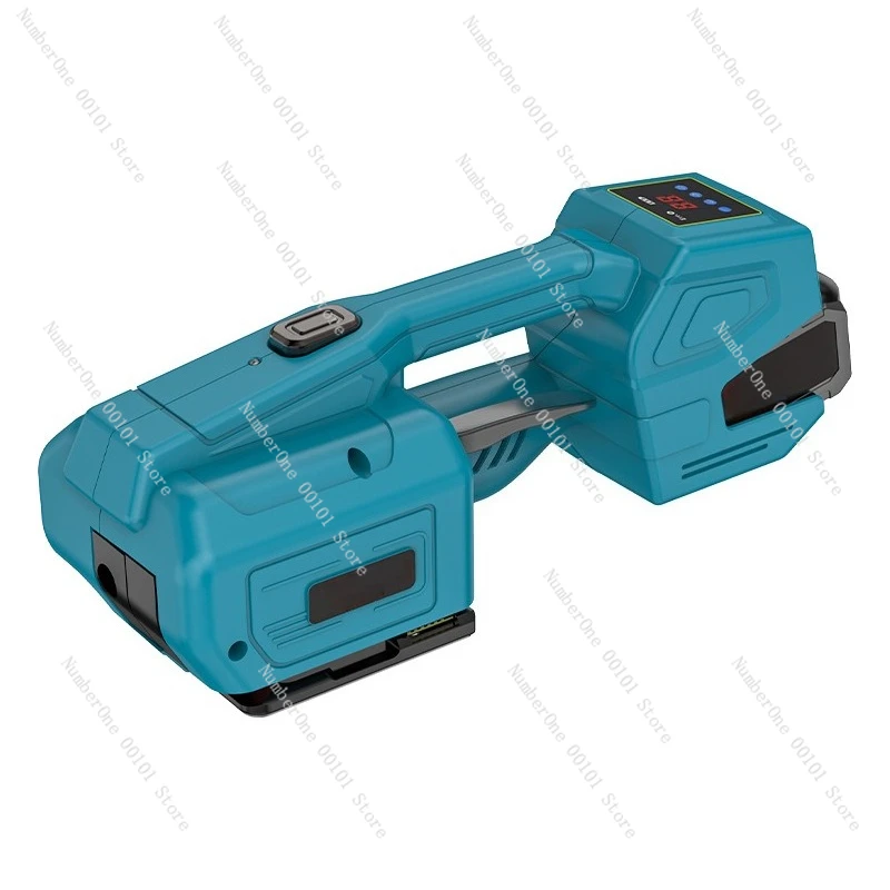 Electric strapping tool - portable cordless strap tightener with buckle-free hot melt integrated strapping machine - fully autom