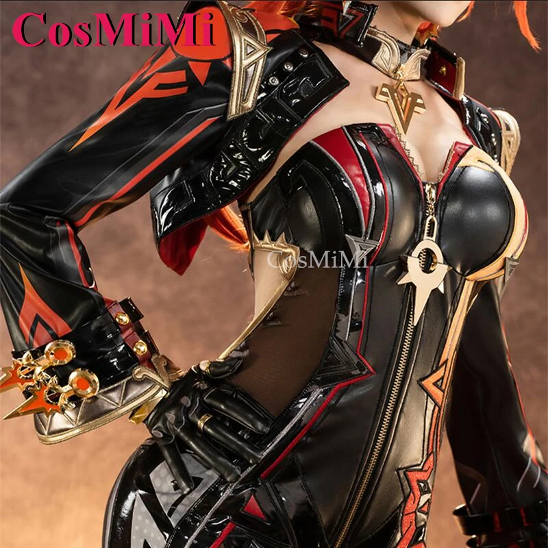 CosMiMi Game Genshin Impact Mavuika Cosplay Costume Gorgrous Elegant Battle Uniforms Carnival Party Role Play Clothing S-XL New