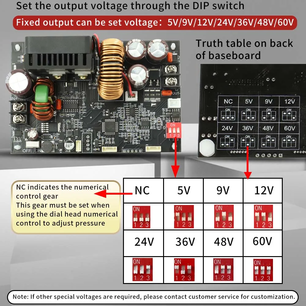 Cyfrowy prąd stały stabilizowany napięcie zasilania zasilania 20A 1200W moduł stałe napięcie naprawy prądu stałego