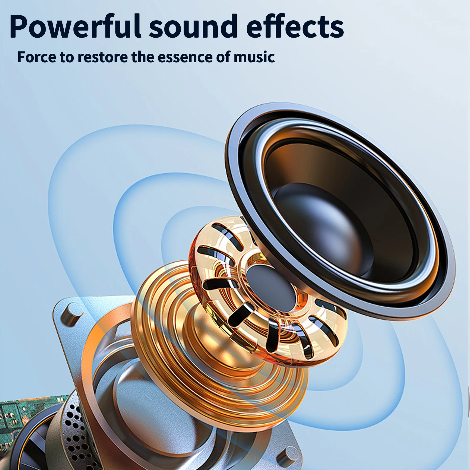 سماعات بلوتوث 5.3 لاسلكية HiFi Sports ENC بخاصية إلغاء الضوضاء مع ميكروفون للتحكم باللمس سماعات أذن أصلية TWS #3