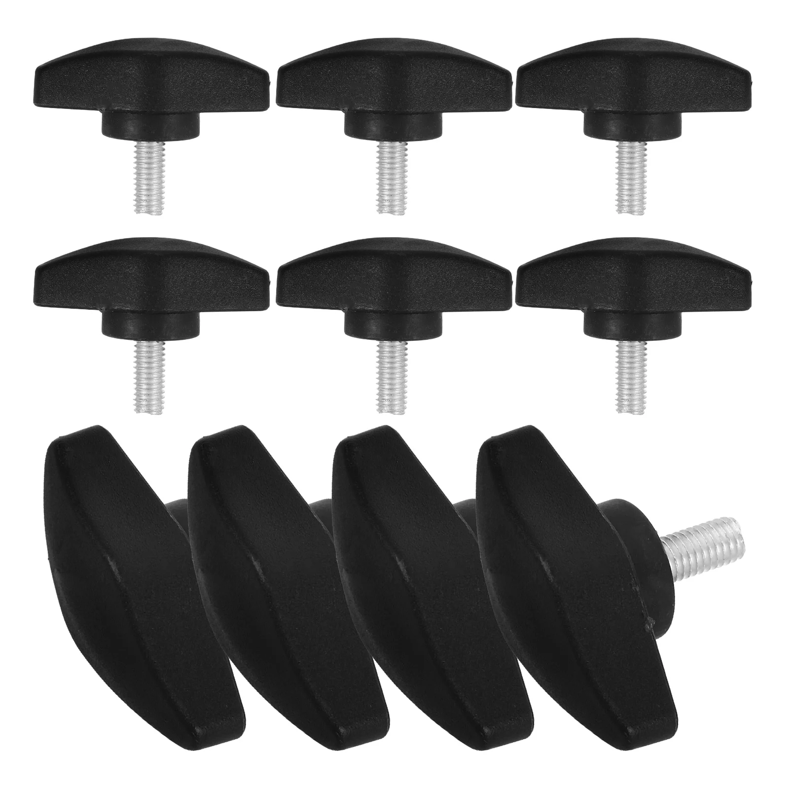 Viti per piastra a vite per supporto per microfono da 10 pezzi Hardware di bloccaggio Bullone a pollice filettato in plastica solida