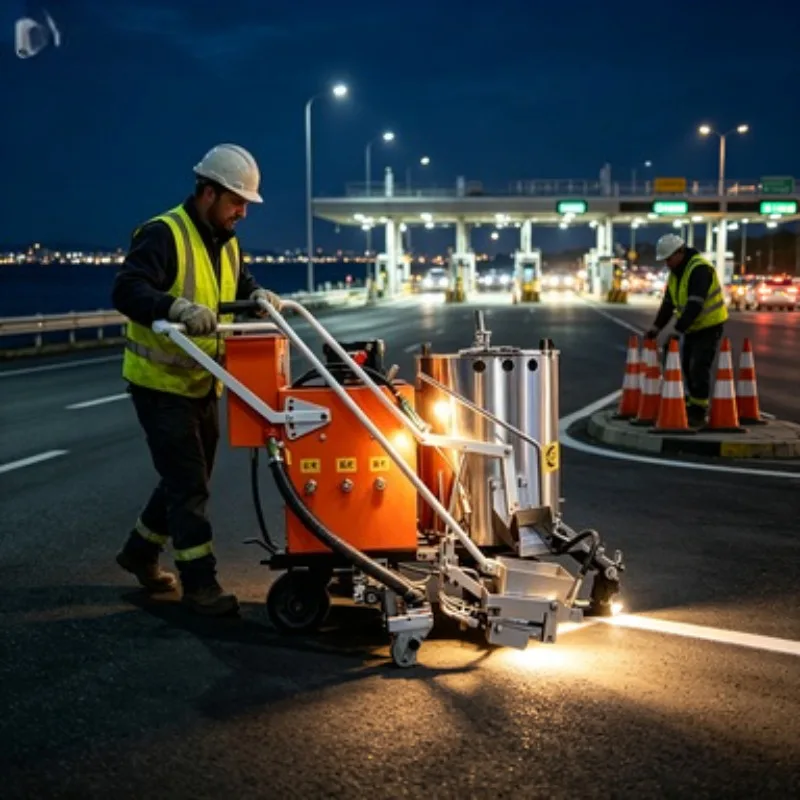 Self Propelled Airless Painting Stripping Ride on Automatic Skip Line Double Lines Wide Lines Road Marking Machine